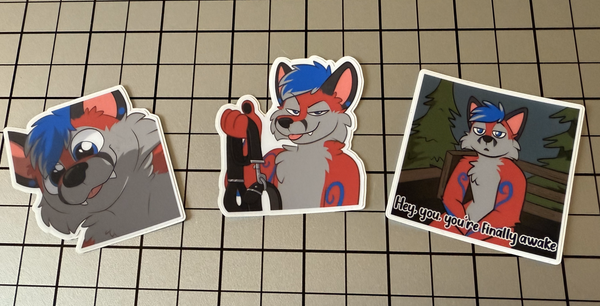 2" x 2" Custom Printed Vinyl Stickers