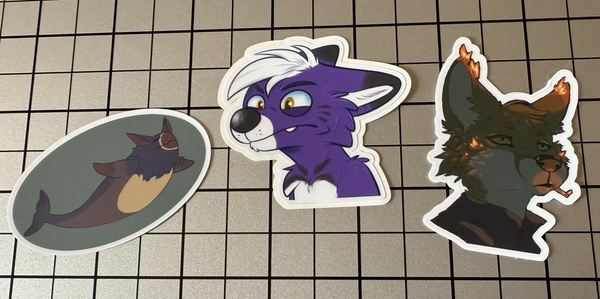 2" x 2" Custom Printed Vinyl Stickers