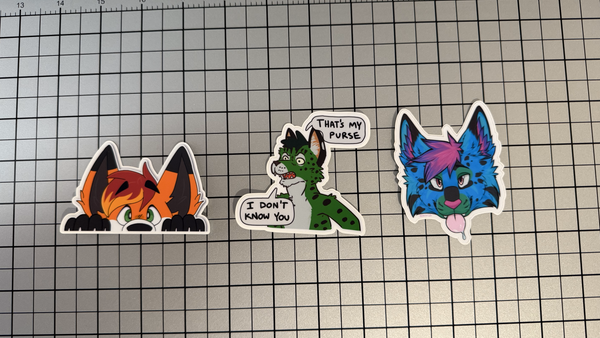 3" x 3" Custom Printed Vinyl Stickers