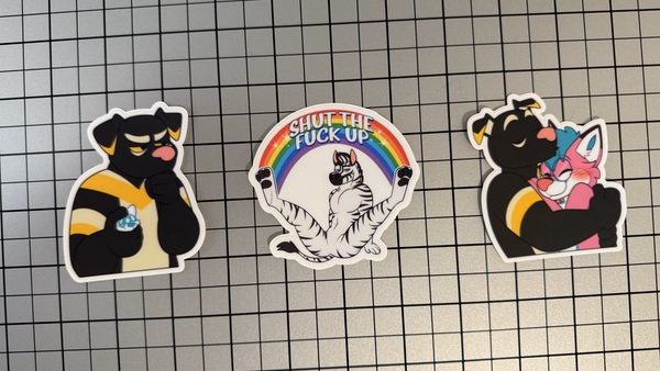 3" x 3" Custom Printed Vinyl Stickers