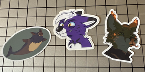 2" x 2" Custom Printed Vinyl Stickers