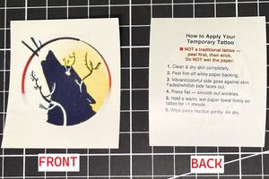Temporary Tattoo Sheets